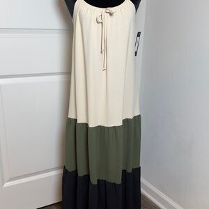 Bebe Color Block Maxi Dress / BNWT
